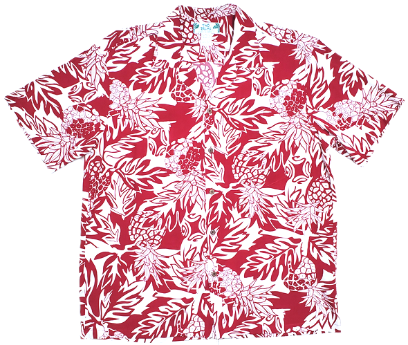 Aloha Shirt (Wild Pineapple Red)
