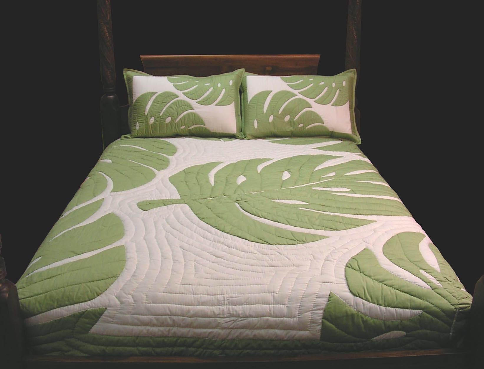Bedspread (Monstera Ulu Nui Design) *Email for Pricing & Options*